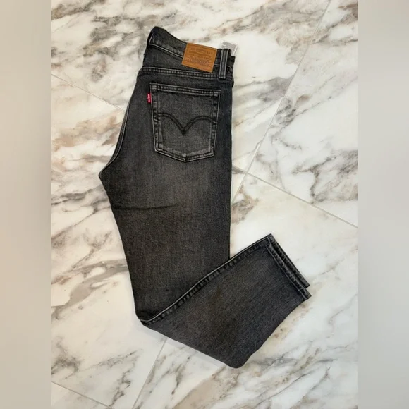 Levi’s Wedgie Straight Jeans Black / Gray Size 27 High Rise - Picture 8 of 8